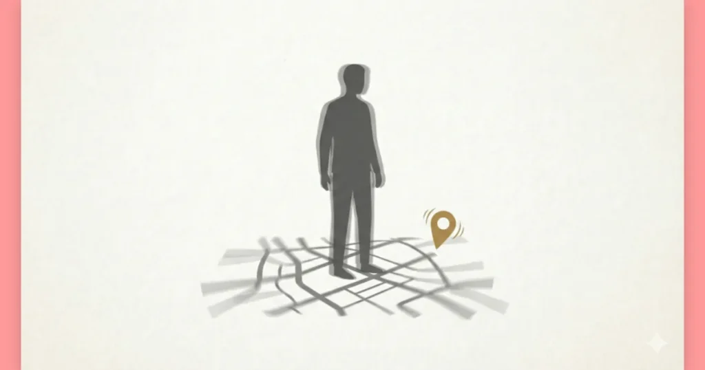 無視が続くことで自己評価が揺らぎ、自分の感覚が分からなくなる状態を表すイメージ