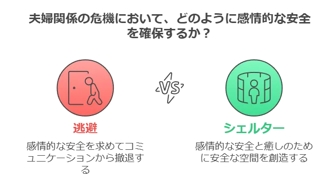 夫婦関係において、どのように感情の安全を確保するか?のイメージ