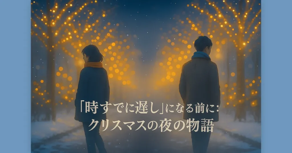 再会のチャンスを逃し、すれ違う夫婦のクリスマスの夜の切なさ